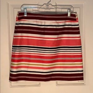 Colorful striped skirt